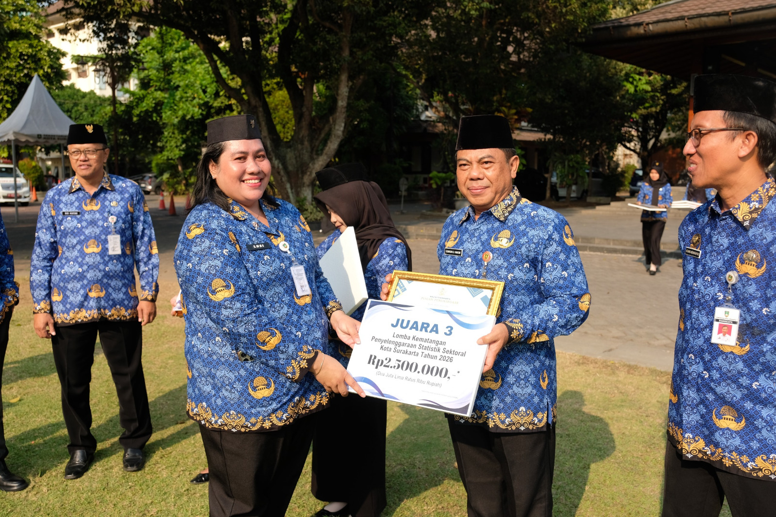 Setwan Kota Surakarta Raih Juara 3 Lomba Penyelenggaraan Statistik Sektoral 2026